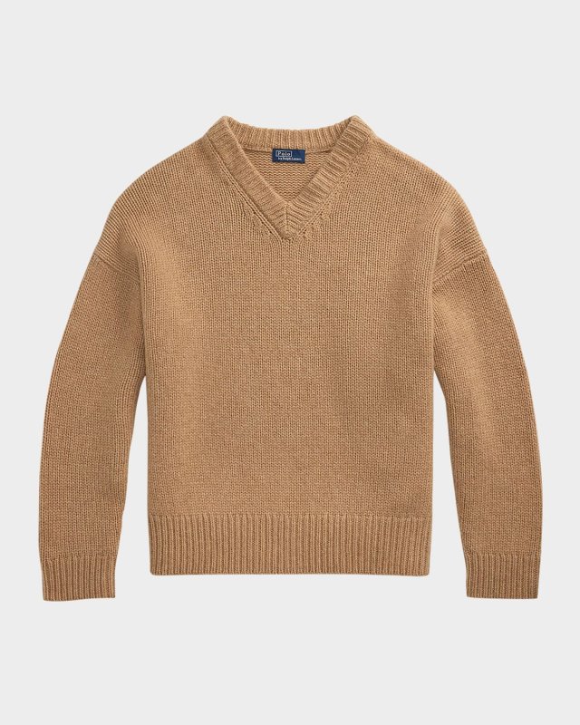 Cashmere High V-Neck Sweater